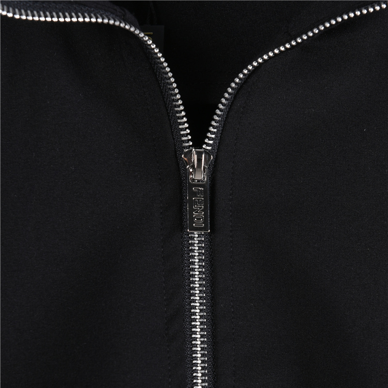Fendi/芬迪 25FW手臂织带FF大标拉链外套