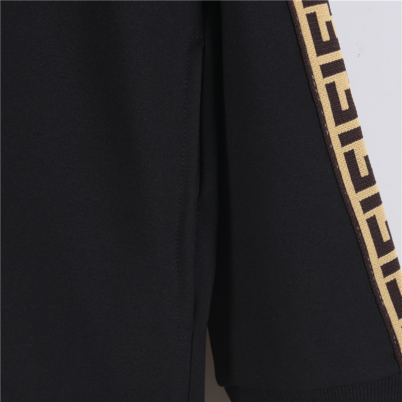 Fendi/芬迪 25FW手臂织带FF大标拉链外套