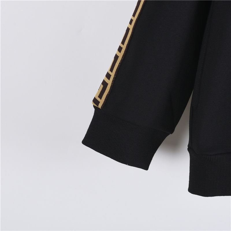Fendi/芬迪 25FW手臂织带FF大标拉链外套
