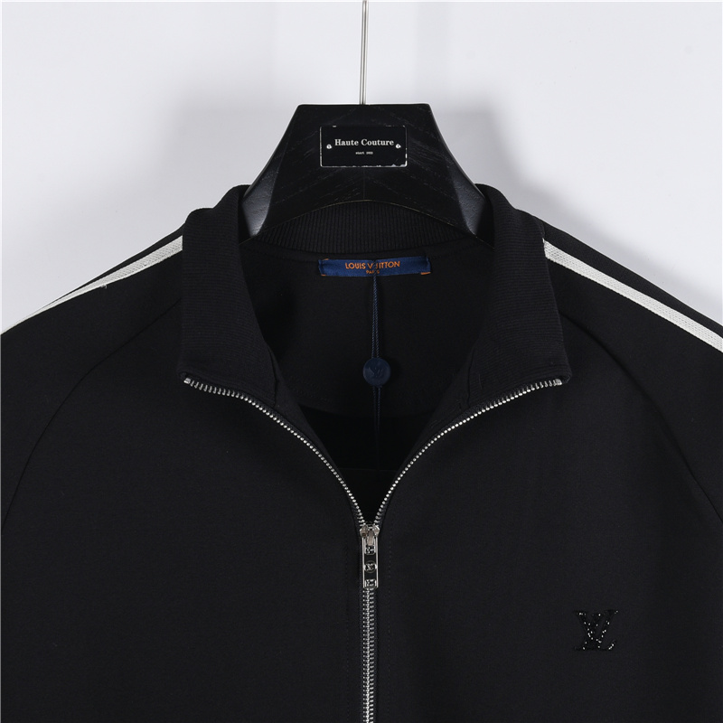 LouisVuitton/路易威登 25FW胸口lv碎钻拉链外套