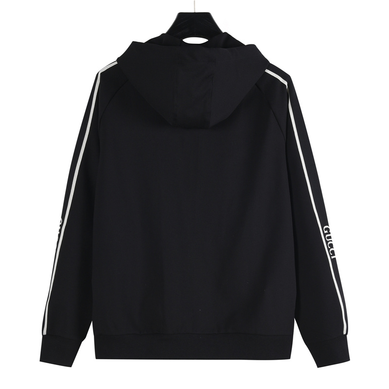 Gucci/古驰25FW侧边织带字母拉链外套