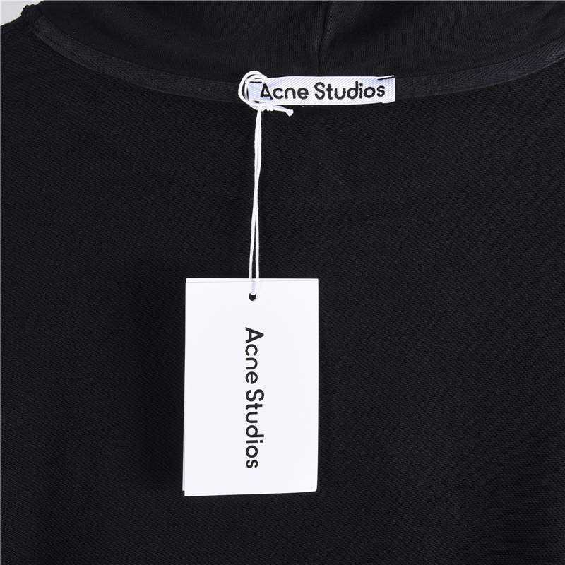 AcneStudios 1996字母印花做旧长连帽卫衣