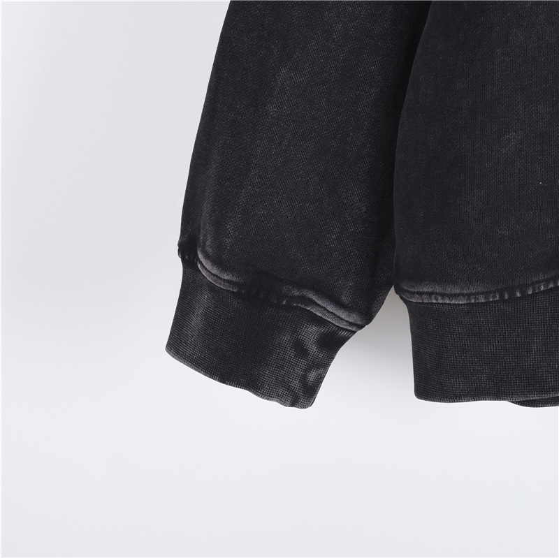 AcneStudios 1996字母印花做旧长连帽卫衣