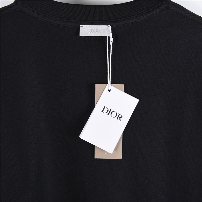 Dior/迪奥 经典刺绣签名长袖 黑色 白色