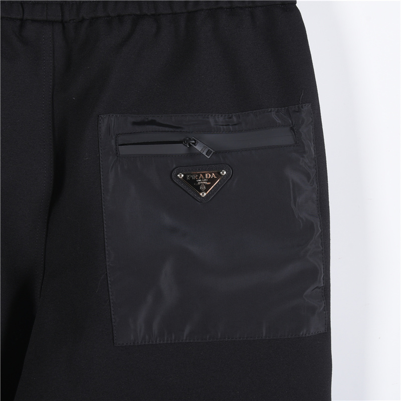 Prada/普拉达 后袋尼龙口袋长裤