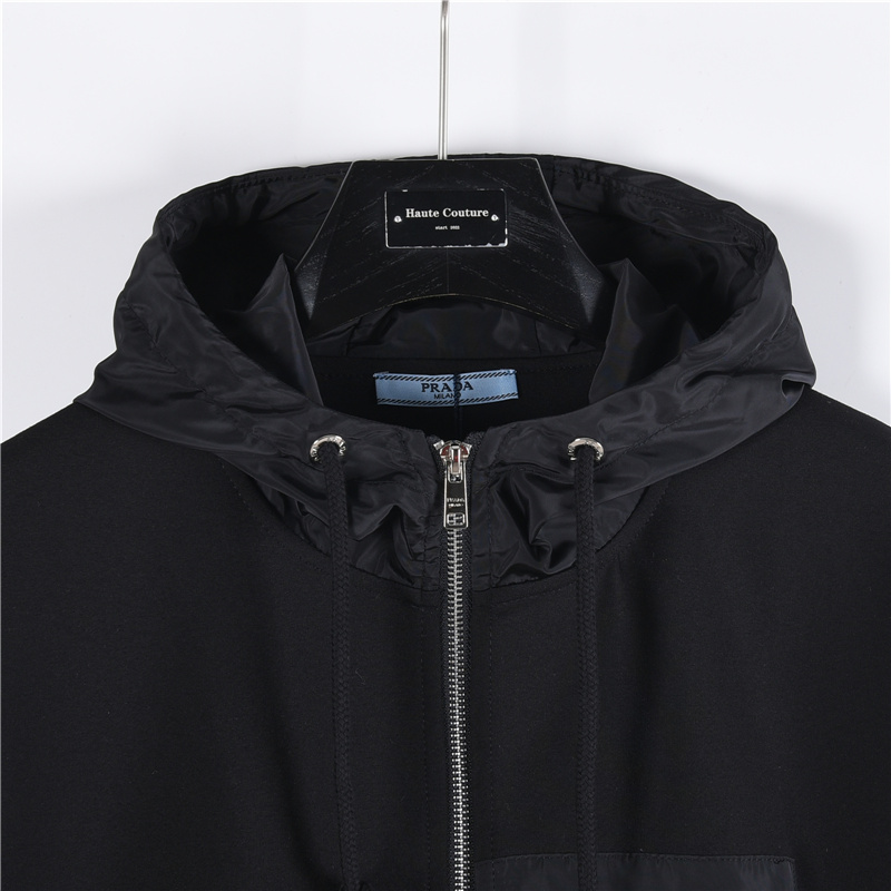 Prada/普拉达 25Fw锥形拉链口袋外套