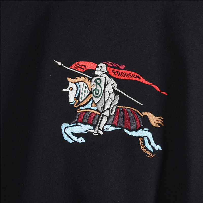 Burberry/巴宝莉 彩色刺绣战马长袖 黑色 白色