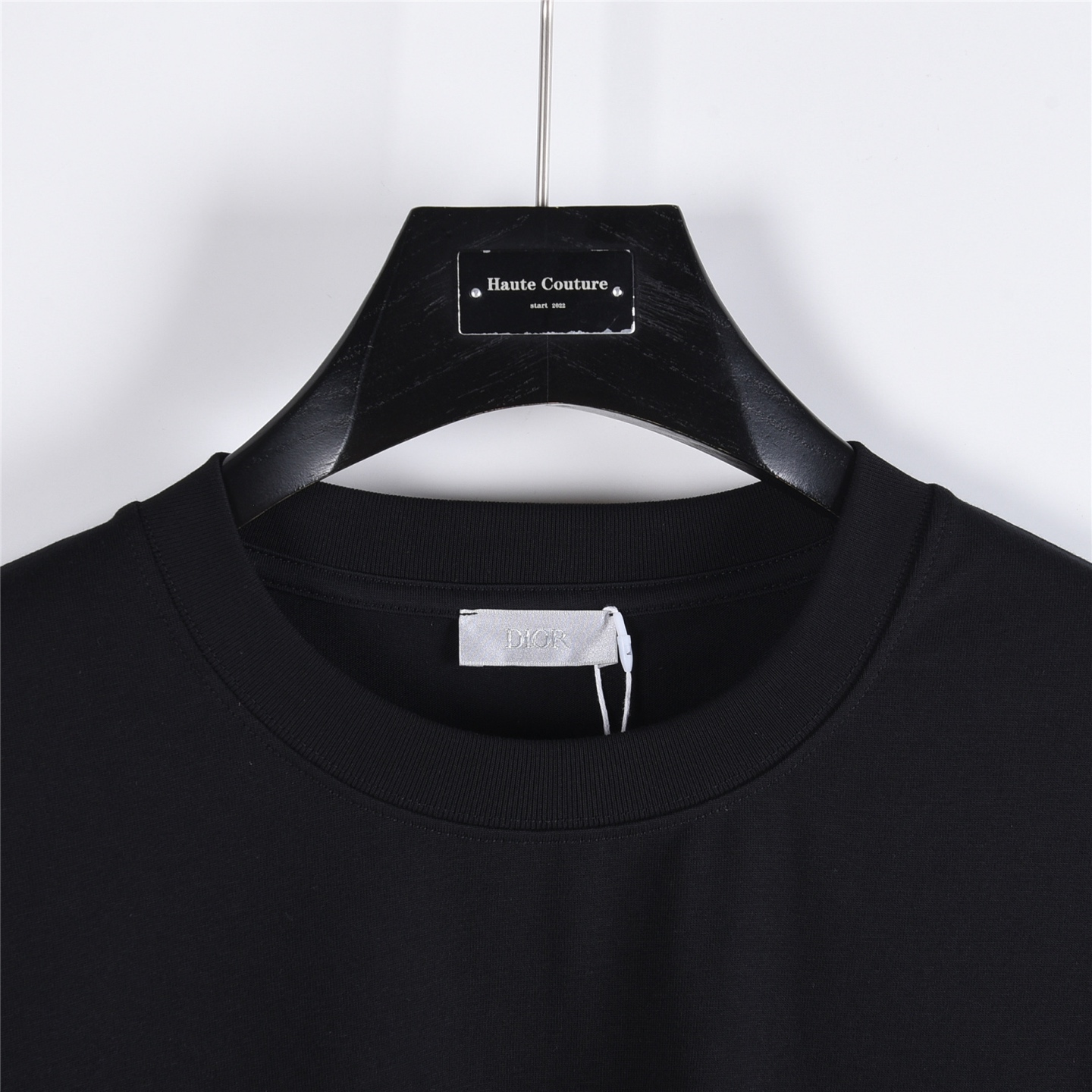 Dior/迪奥 简约胸口方标长袖 黑色 白色