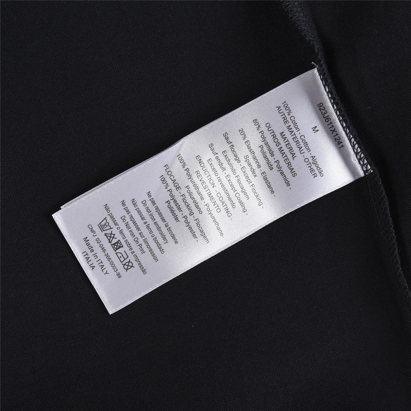 Dior/迪奥 简约胸口方标长袖 黑色 白色