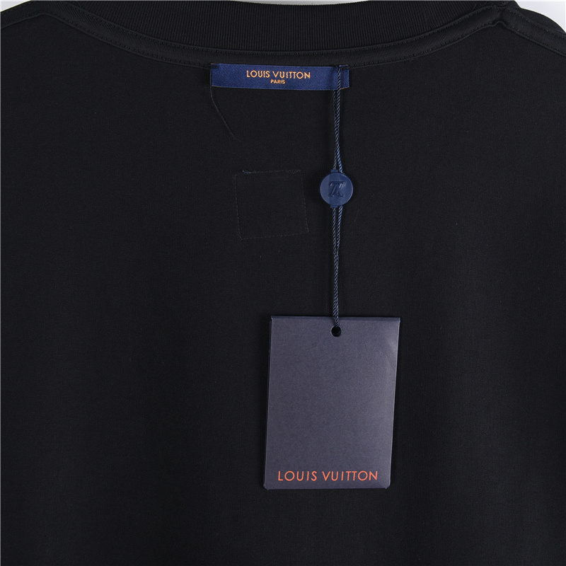LouisVuitton/路易威登 刺绣签名长袖 黑色 白色