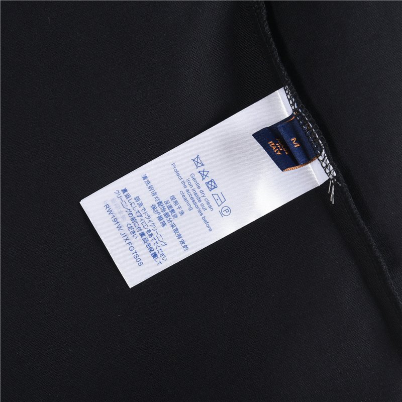 LouisVuitton/路易威登 刺绣签名长袖 黑色 白色