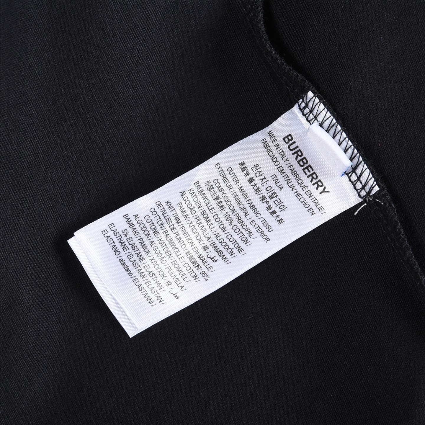 Burberry/巴宝莉 胸口方框战马长袖 黑色 白色