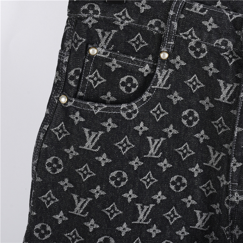 LouisVuitton 路易威登 满印老花套装牛仔长裤