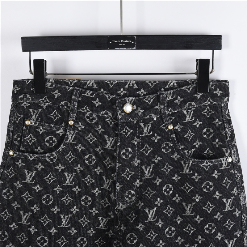 LouisVuitton 路易威登 满印老花套装牛仔长裤