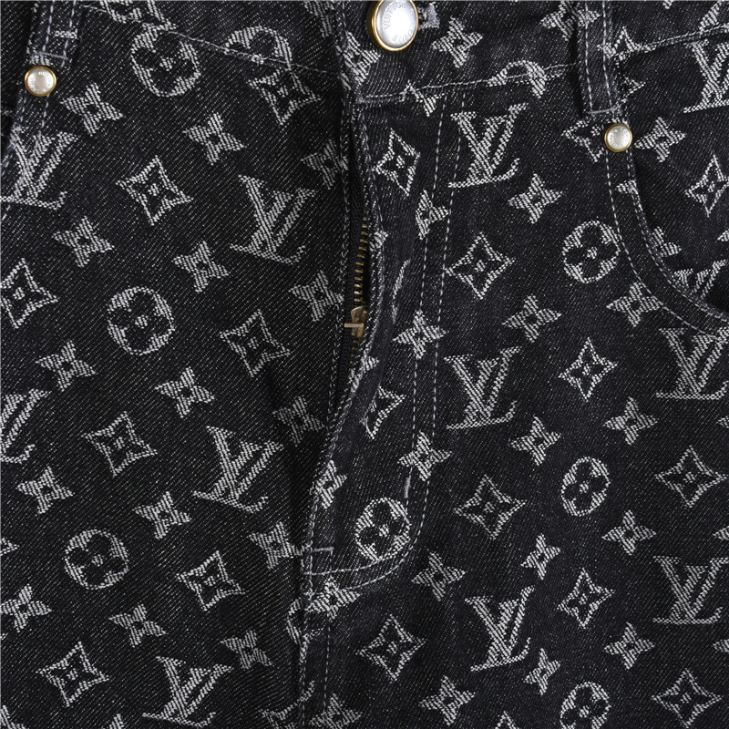 LouisVuitton 路易威登 满印老花套装牛仔长裤