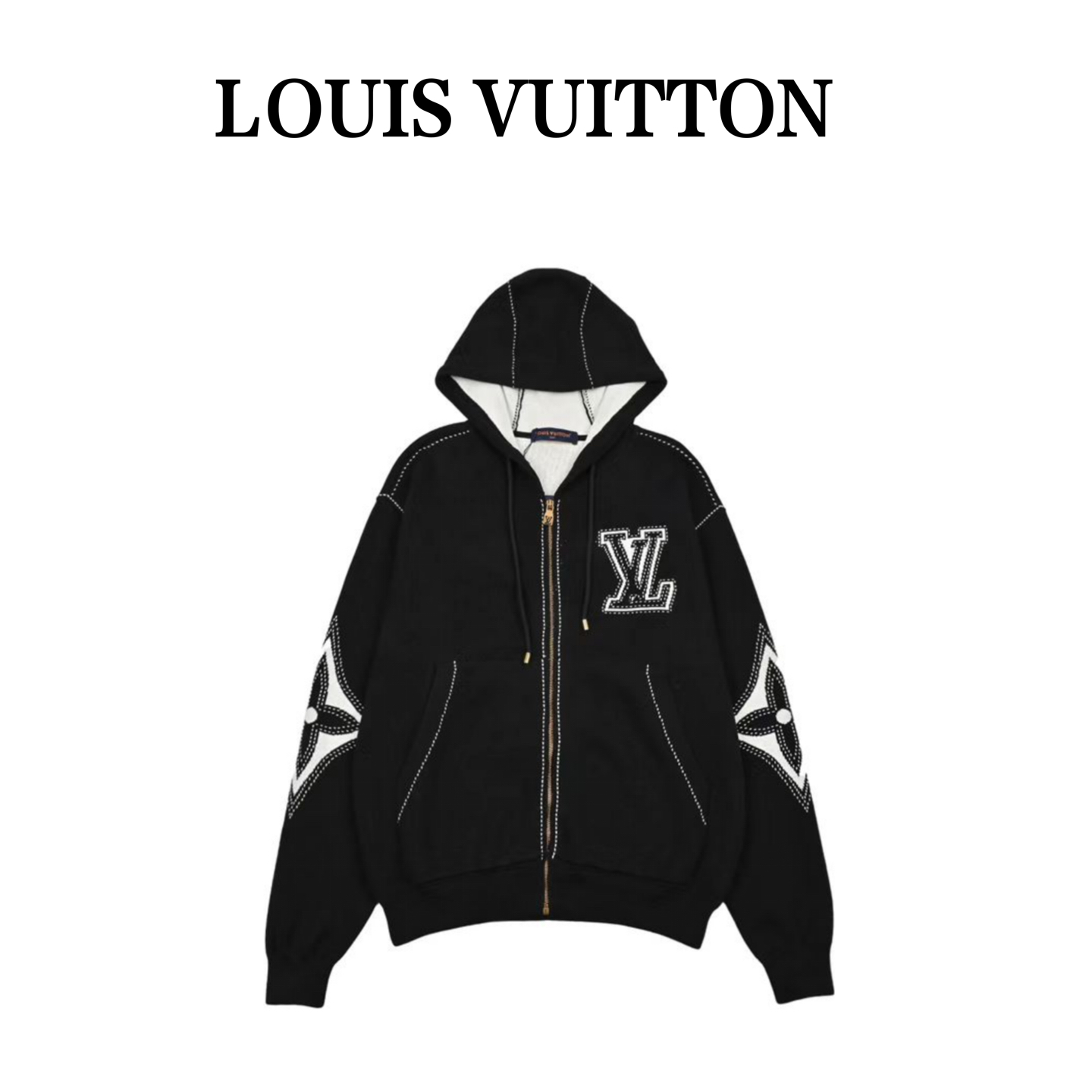 LouisVuitton /路易威登 25Fw嵌花五花拉链外套 LouisVuitton /路易威登 25Fw嵌花五花拉链外套