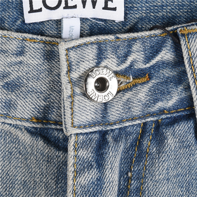 Loewe/罗意威 后袋彩绘字母牛仔长裤