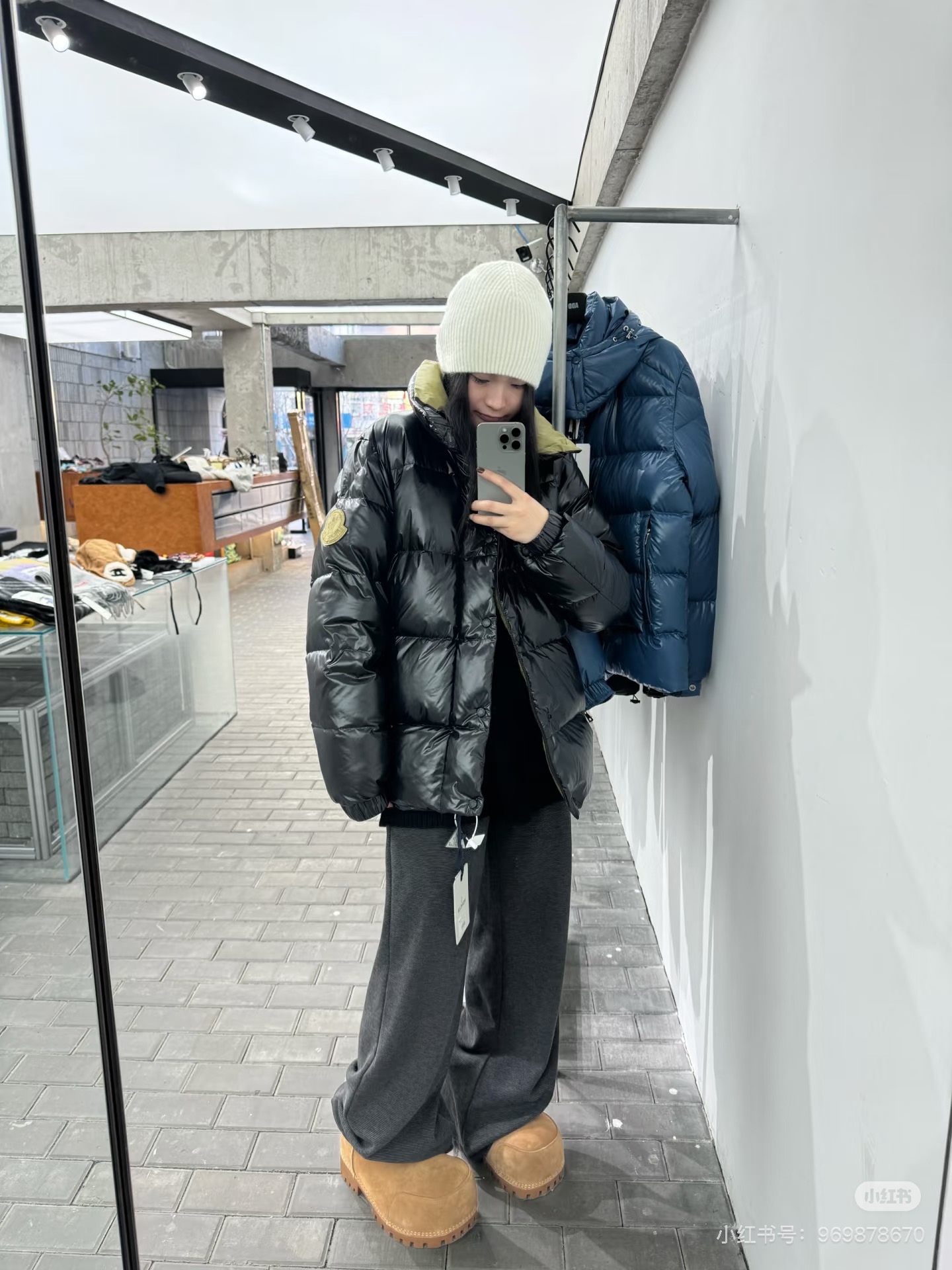 Moncler/蒙口24ss限定配色黄标拼接立领羽绒服 上身效果#