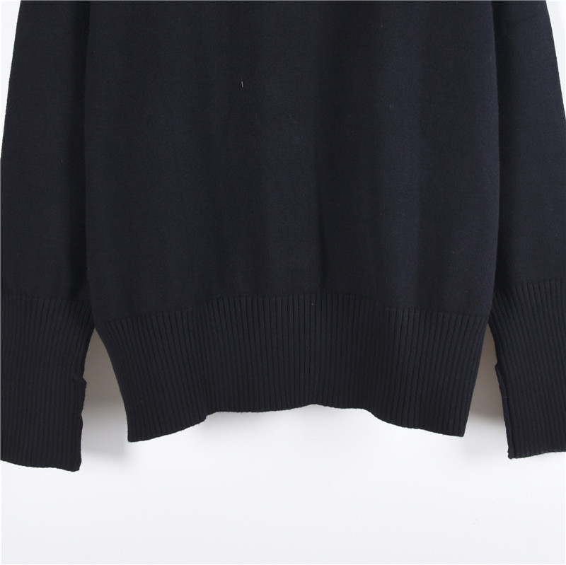 Ami/艾米 21Fw 刺绣微标爱心毛衣开衫