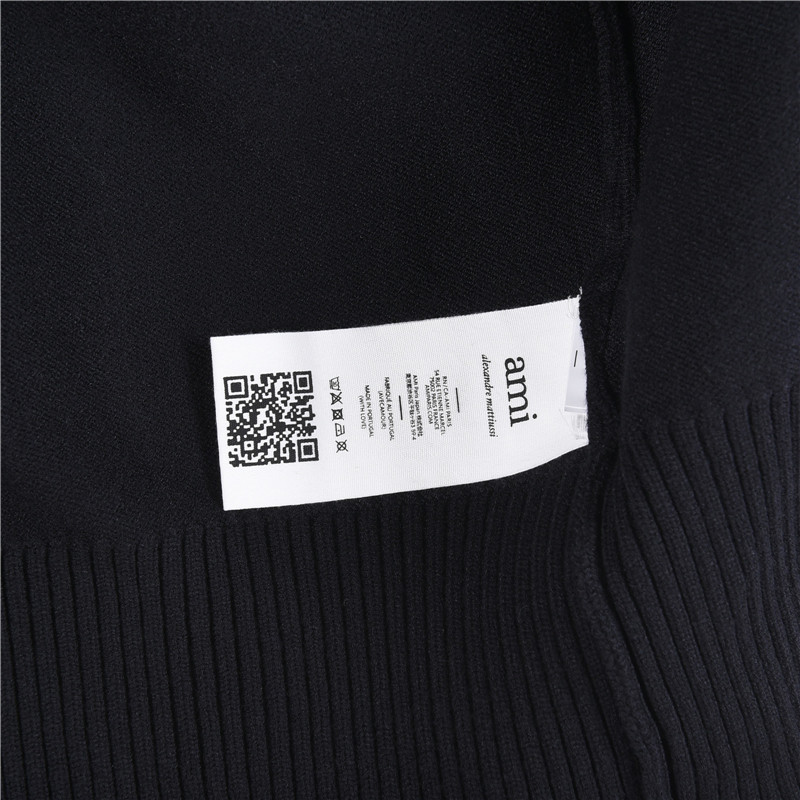 Ami/艾米 21Fw 刺绣微标爱心毛衣开衫