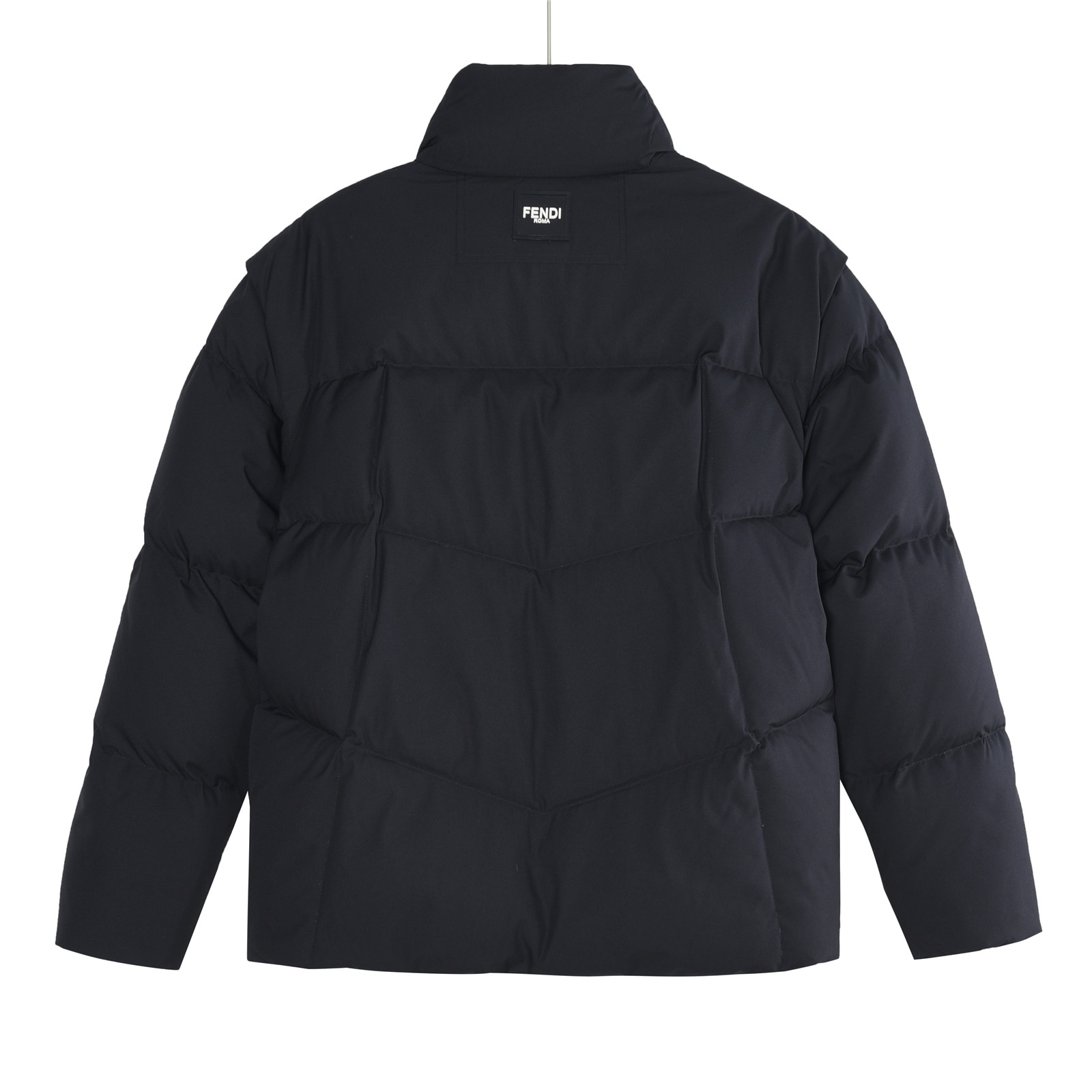 Fendi/芬迪 25Fw可拆卸立领羽绒服 黑色