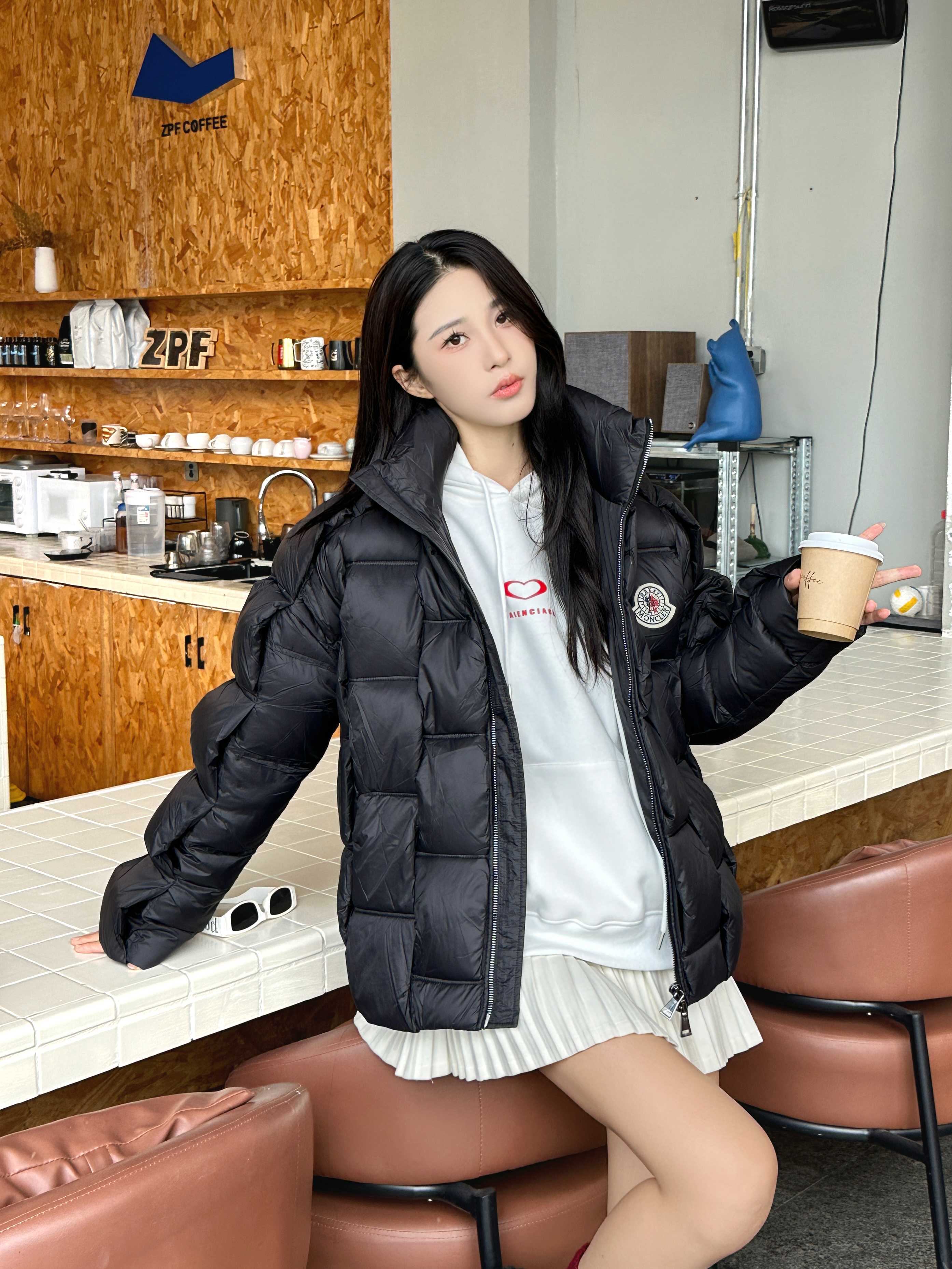 Moncler/蒙口 25Fw编织外套羽绒服 上身效果#