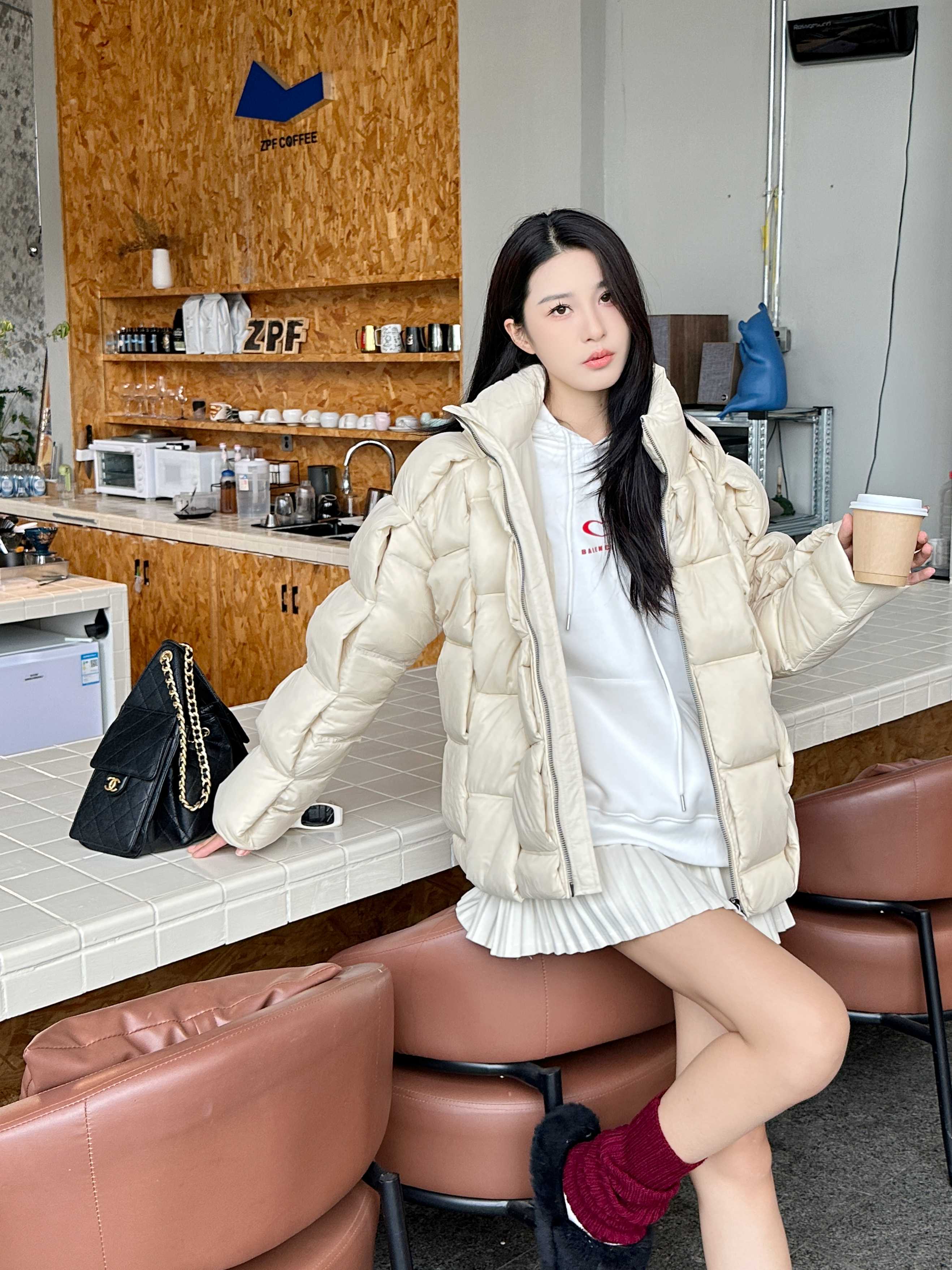 Moncler/蒙口 25Fw编织外套羽绒服 上身效果#