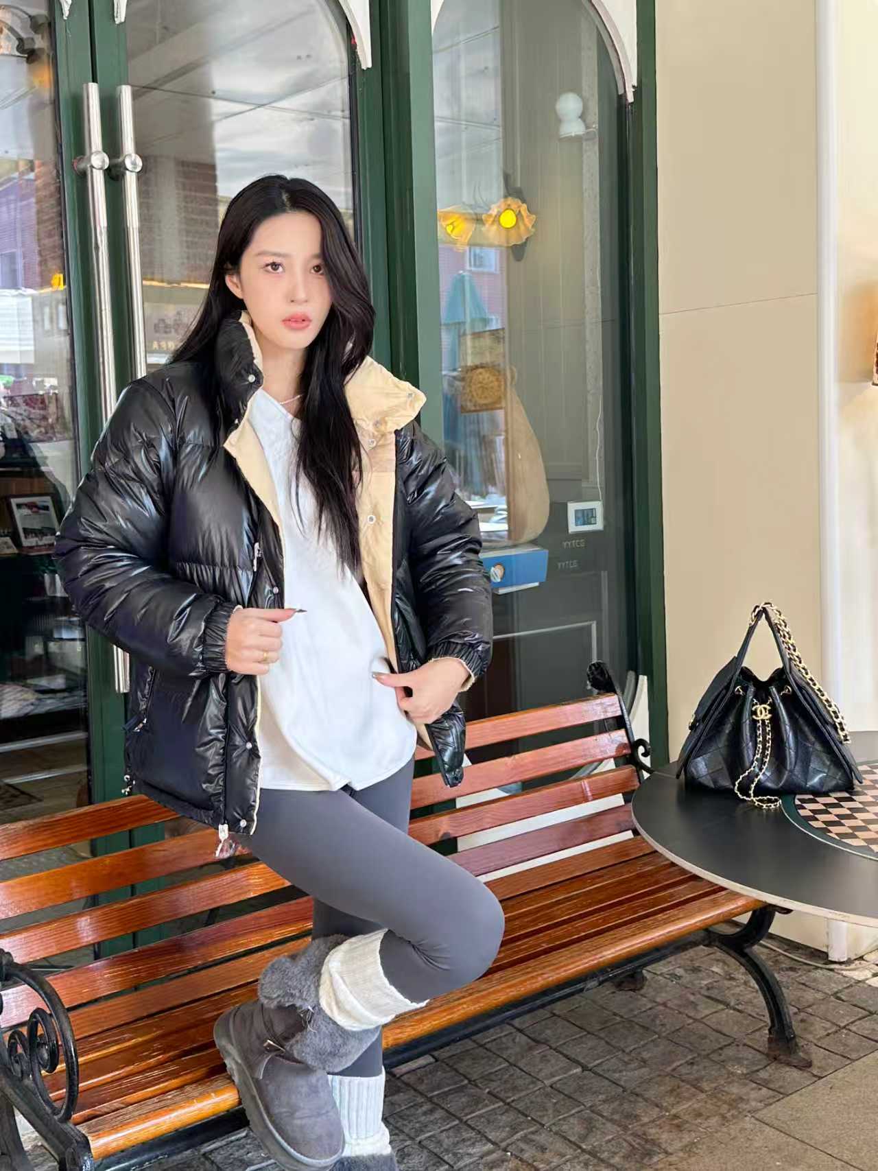 Moncler/蒙口 25FW新款Verone可拆卸双面羽绒服 上身效果#