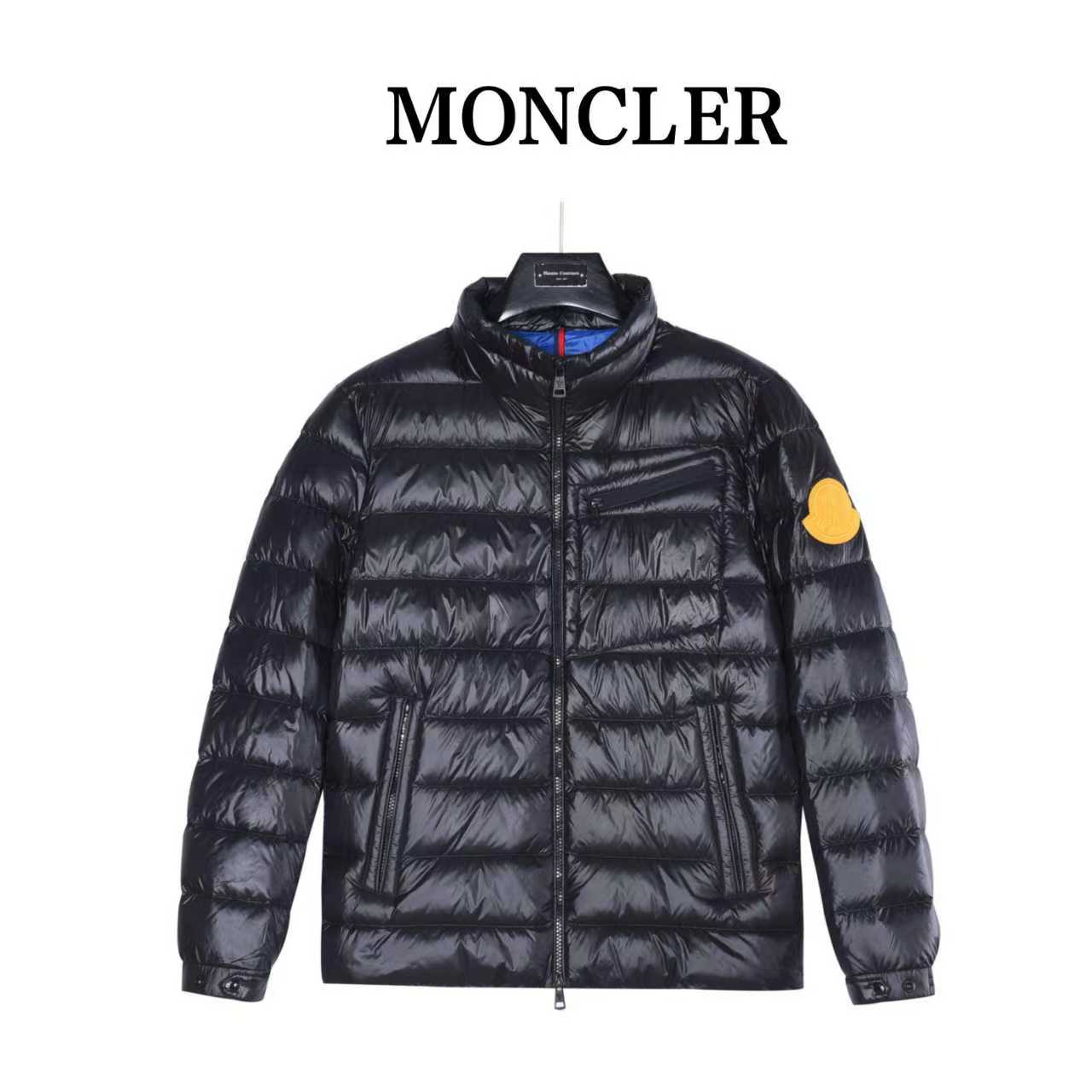 oncler/蒙口 25Fw胸口斜拉链限定黄标羽绒服