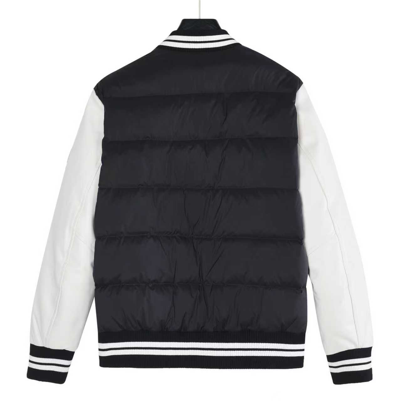 oncler/蒙口 25Fw皮袖拼接羽绒外套