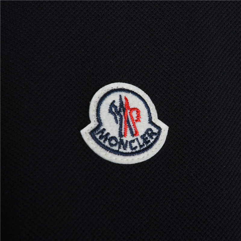 Moncler/蒙口 26SS织带门禁经典胸口Logo短袖Polo衫 黑色 白色 蓝色