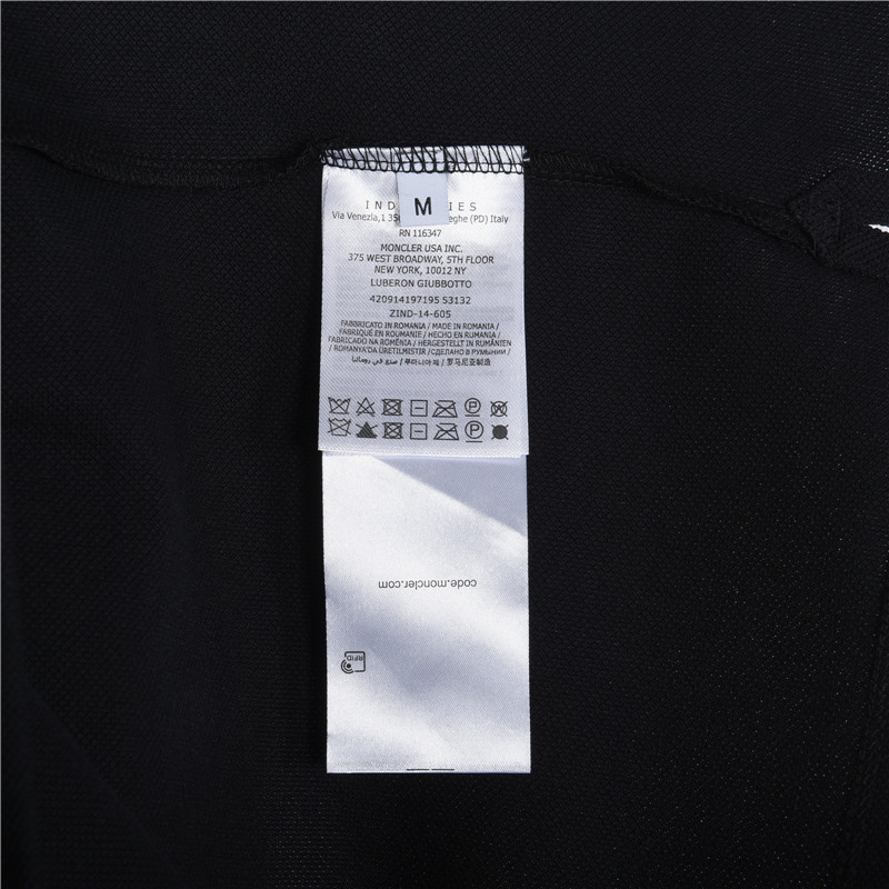 Moncler/蒙口 26SS织带门禁经典胸口Logo短袖Polo衫 黑色 白色 蓝色