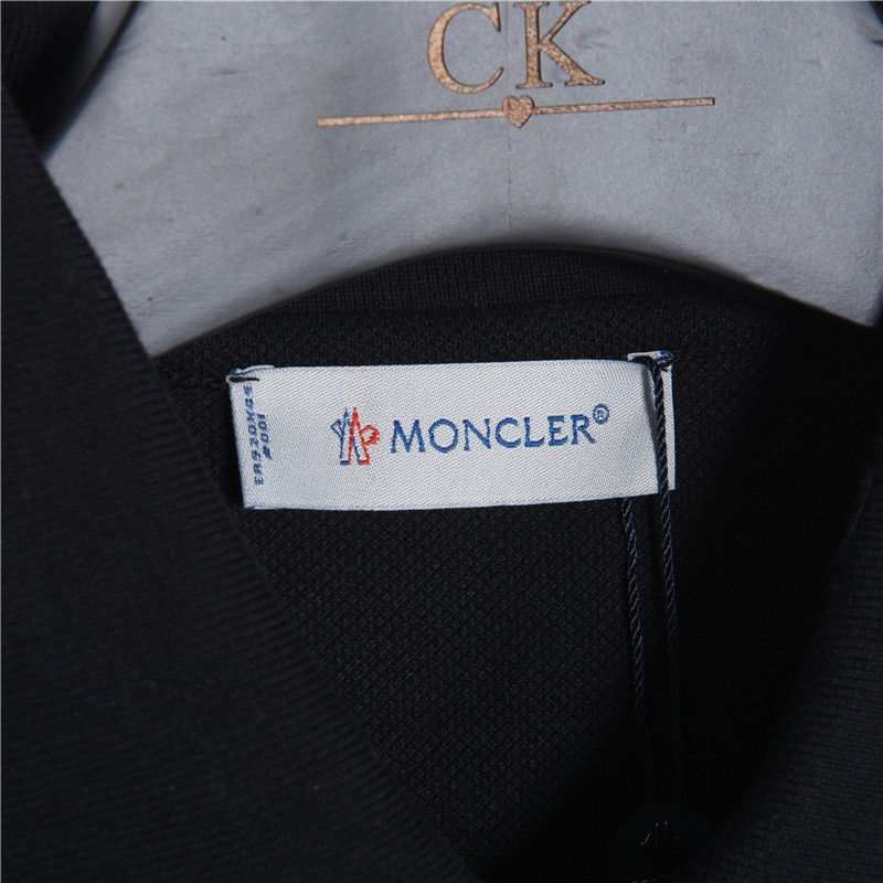 Moncler/蒙口 26SS织带门禁经典胸口Logo短袖Polo衫 黑色 白色 蓝色