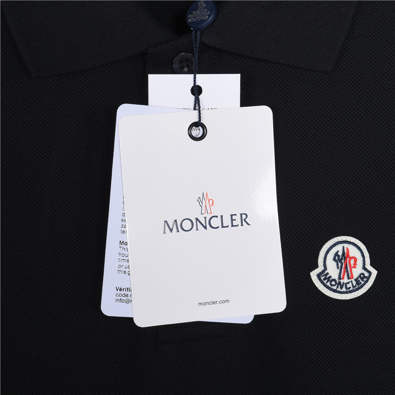 Moncler/蒙口 26SS织带门禁经典胸口Logo短袖Polo衫 黑色 白色 蓝色