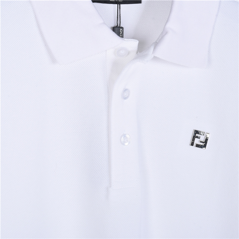 Fendi/芬迪 26SS双F金属Logo短袖Polo衫-Top High Quatity Cheap Sneakers Fashion Clothing Clothes Bags handbags Shoes of all Brand wholesale With The best Quality And Beautiful Price from China Factory Chinese suppliers wholesaler seller Fendi/芬迪 26SS双F金属Logo短袖Polo衫
