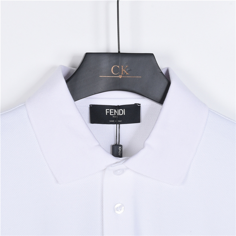 Fendi/芬迪 26SS双F金属Logo短袖Polo衫-Top High Quatity Cheap Sneakers Fashion Clothing Clothes Bags handbags Shoes of all Brand wholesale With The best Quality And Beautiful Price from China Factory Chinese suppliers wholesaler seller Fendi/芬迪 26SS双F金属Logo短袖Polo衫