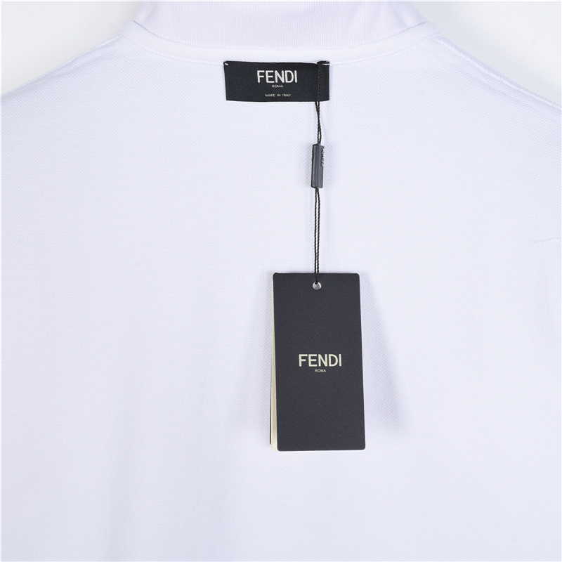 Fendi/芬迪 26SS双F金属Logo短袖Polo衫-Top High Quatity Cheap Sneakers Fashion Clothing Clothes Bags handbags Shoes of all Brand wholesale With The best Quality And Beautiful Price from China Factory Chinese suppliers wholesaler seller Fendi/芬迪 26SS双F金属Logo短袖Polo衫