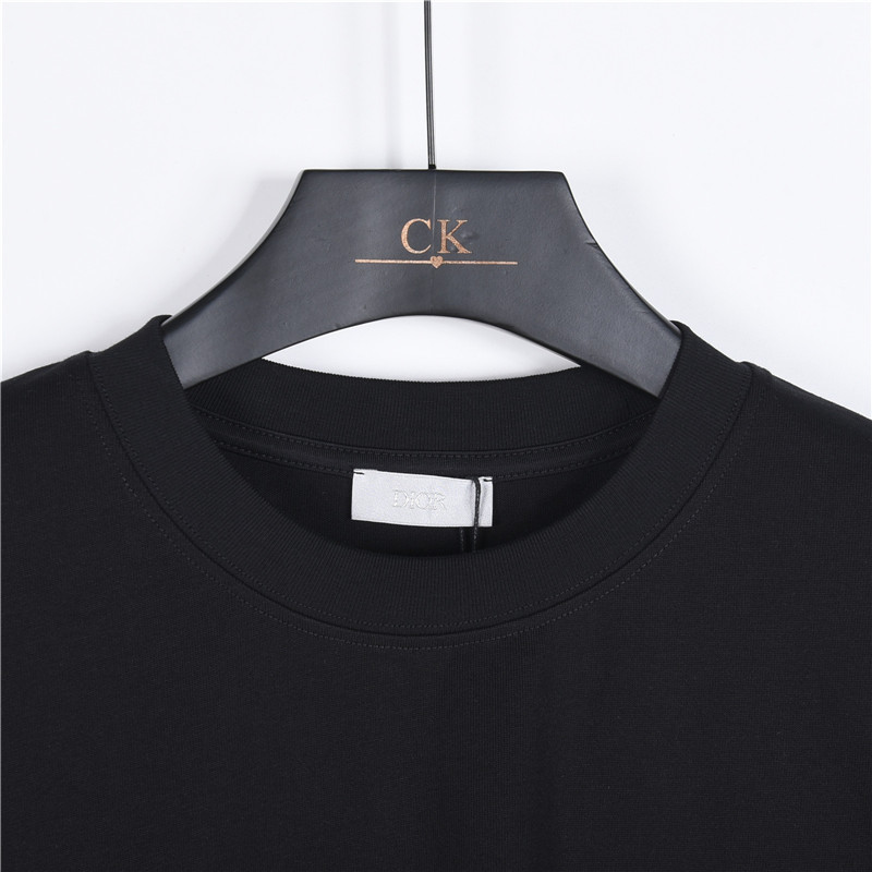 Dior/迪奥 26SS CD字母花卉刺绣短袖 黑色 白色-Chinese UA Cheap High Quatity Brand Clothes Bags handbags Sneakers wholesale wholesaler seller from China Factory suppliers Fashion Clothing Shoes best Quality Beautiful Price Dior/迪奥 26SS CD字母花卉刺绣短袖 黑色 白色
