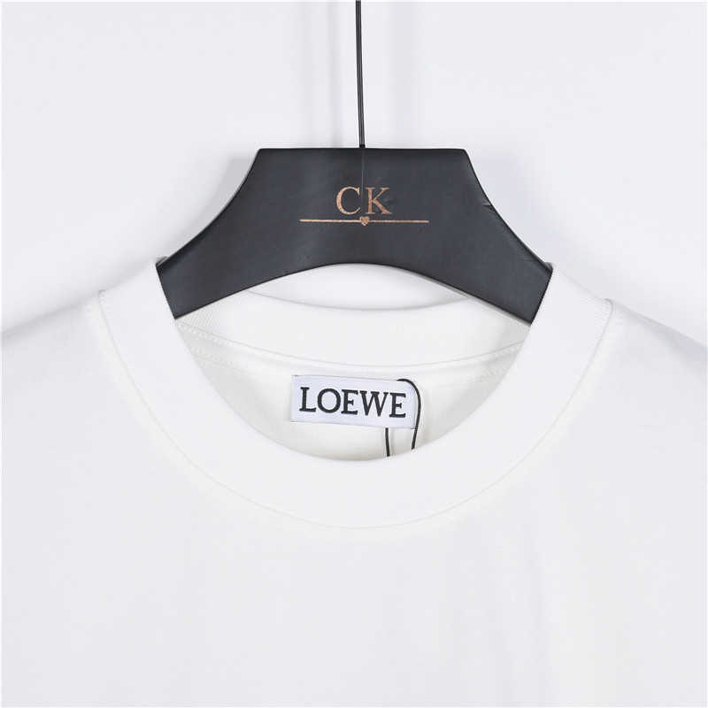 Loewe/罗意威 彩虹刺绣logo短袖 黑色 白色