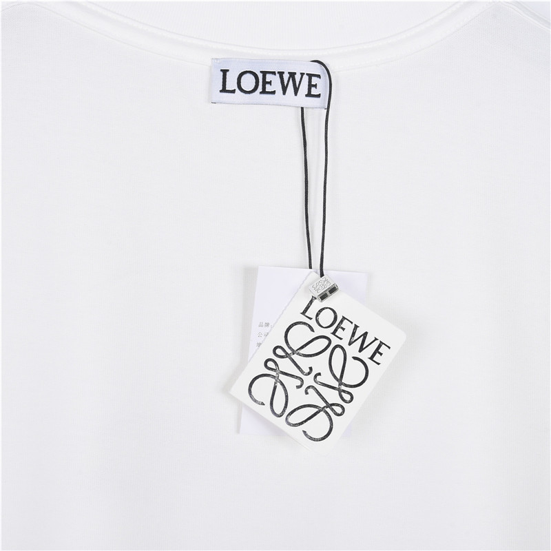 Loewe/罗意威 彩虹刺绣logo短袖 黑色 白色