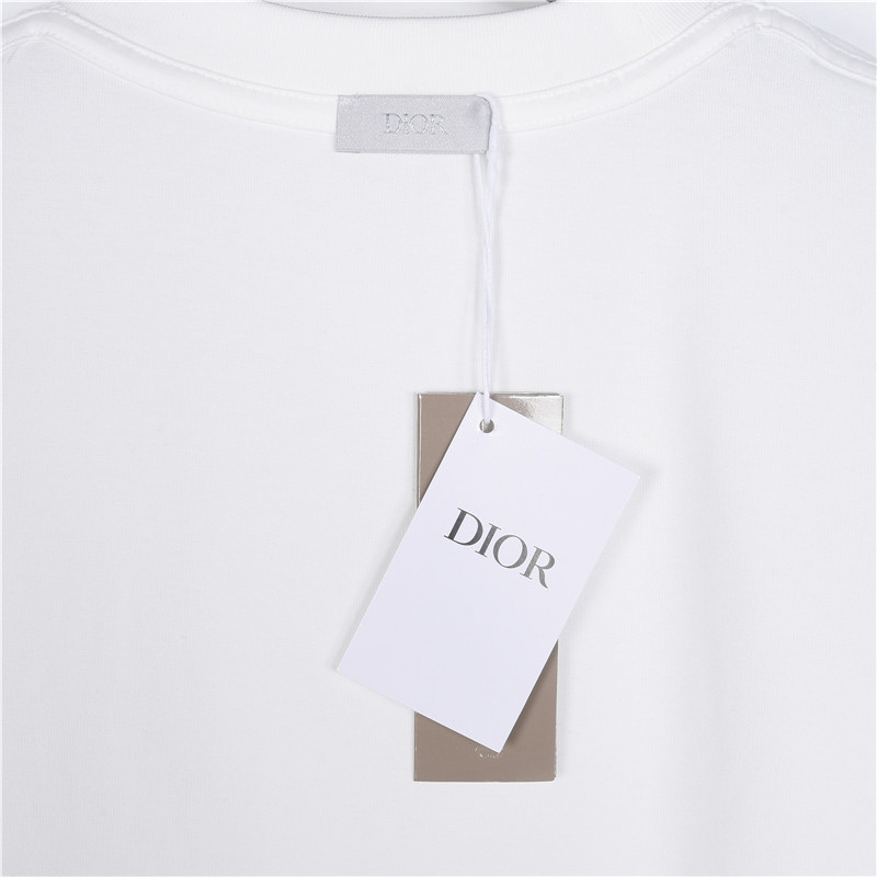 Dior/迪奥 16SS藤格纹刺绣字母口袋短袖T恤 黑色 白色-莆田鞋,莆田鞋货源,高仿鞋,高仿鞋货源,安福档口,莆田高仿鞋,莆田鞋批发,高仿鞋批发,莆田高仿运动鞋,高仿运动鞋,莆田运动鞋 Dior/迪奥 16SS藤格纹刺绣字母口袋短袖T恤 黑色 白色