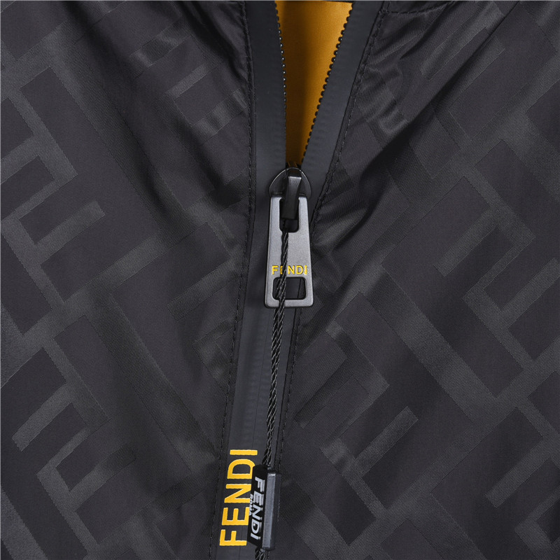 Fendi/芬迪 26SS双F满印袖子拼接连帽薄外套-Top High Quatity Cheap Sneakers Fashion Clothing Clothes Bags handbags Shoes of all Brand wholesale With The best Quality And Beautiful Price from China Factory Chinese suppliers wholesaler seller Fendi/芬迪 26SS双F满印袖子拼接连帽薄外套