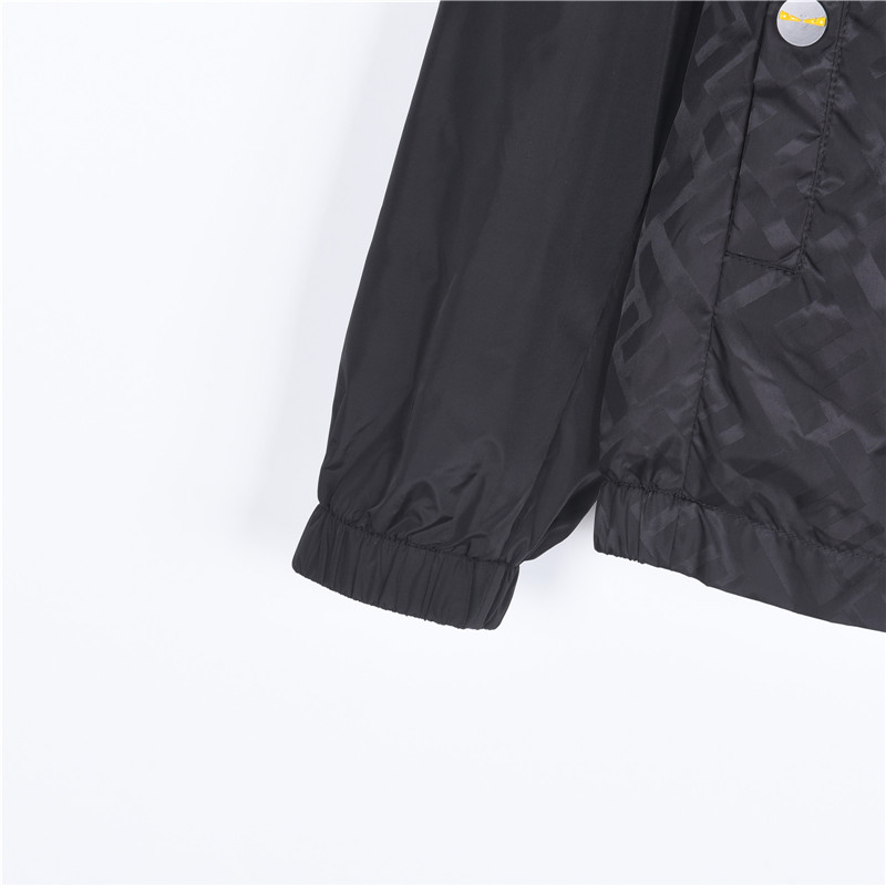 Fendi/芬迪 26SS双F满印袖子拼接连帽薄外套-Top High Quatity Cheap Sneakers Fashion Clothing Clothes Bags handbags Shoes of all Brand wholesale With The best Quality And Beautiful Price from China Factory Chinese suppliers wholesaler seller Fendi/芬迪 26SS双F满印袖子拼接连帽薄外套