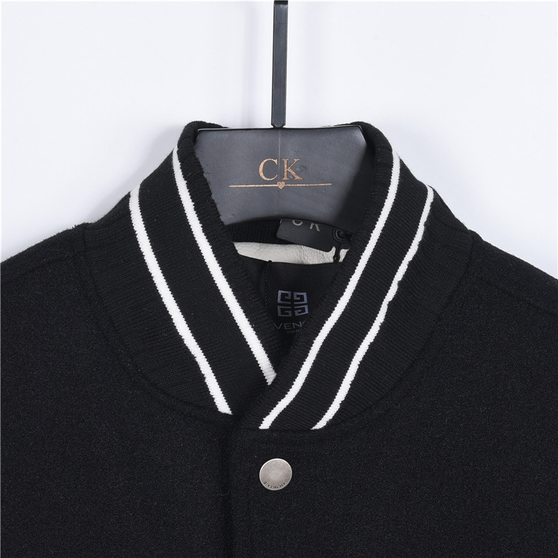 Givenchy/纪梵希 22S秋冬新款棒球服外套 黑色-Top High Quatity Cheap Sneakers Fashion Clothing Clothes Bags handbags Shoes of all Brand wholesale With The best Quality And Beautiful Price from China Factory Chinese suppliers wholesaler seller Givenchy/纪梵希 22S秋冬新款棒球服外套 黑色