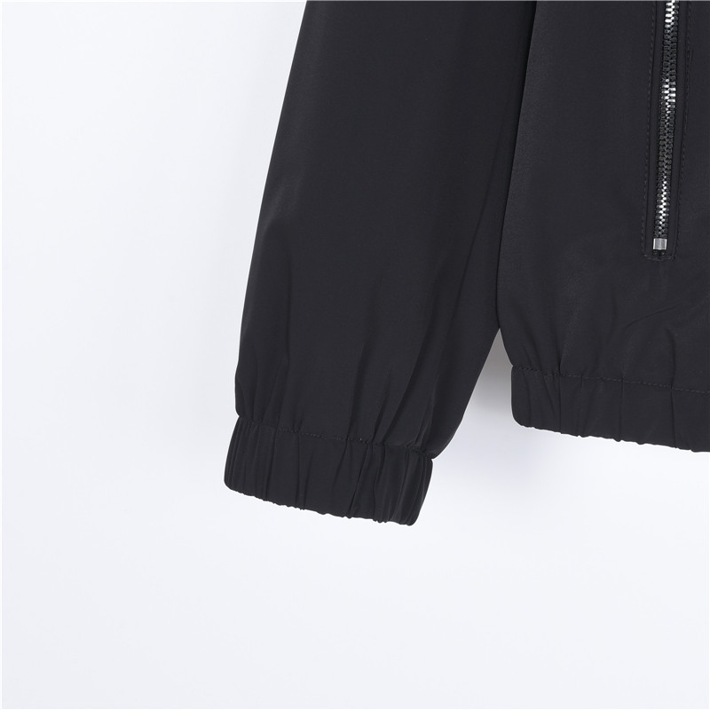LoroPiana/诺悠翩雅 轻奢休闲风连帽薄外套 黑色 绿灰