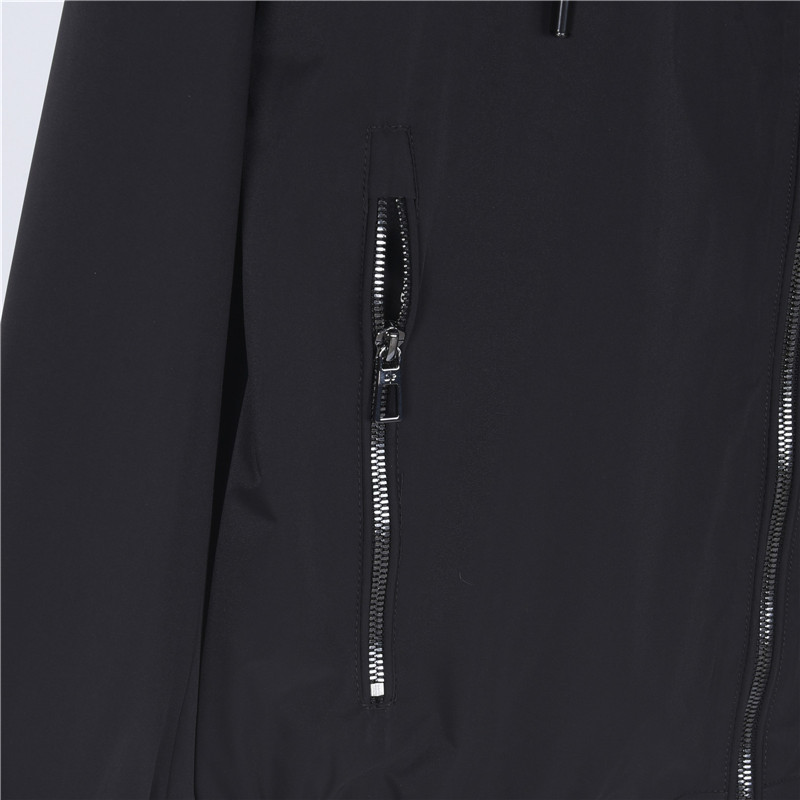 LoroPiana/诺悠翩雅 轻奢休闲风连帽薄外套 黑色 绿灰