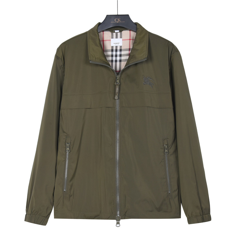 Burberry 巴宝莉26SS轻机能风刺绣战马翻领薄外套