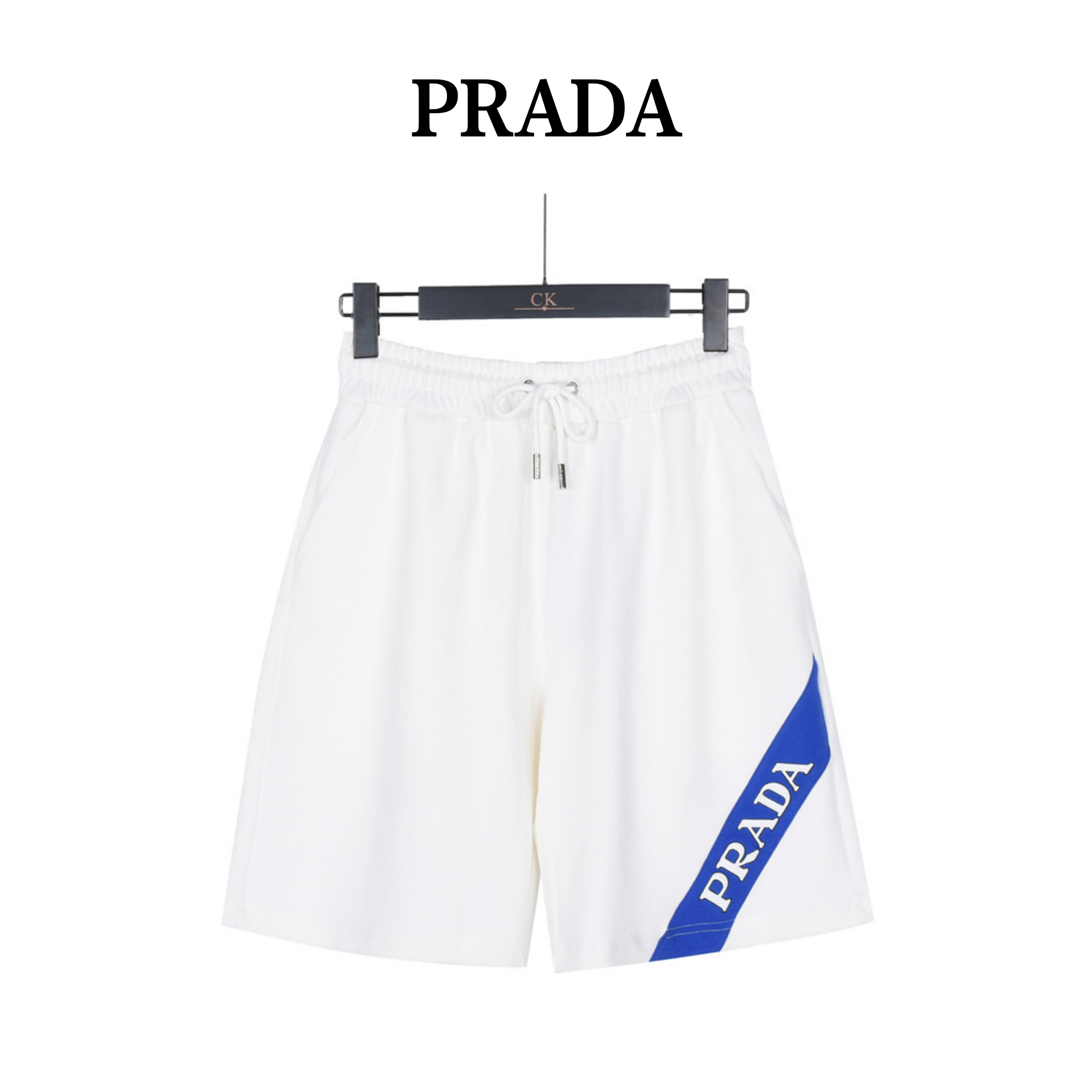 Prada/普拉达 26SS斜纹字母休闲短裤 黑色 白色 Prada/普拉达 26SS斜纹字母休闲短裤 黑色 白色