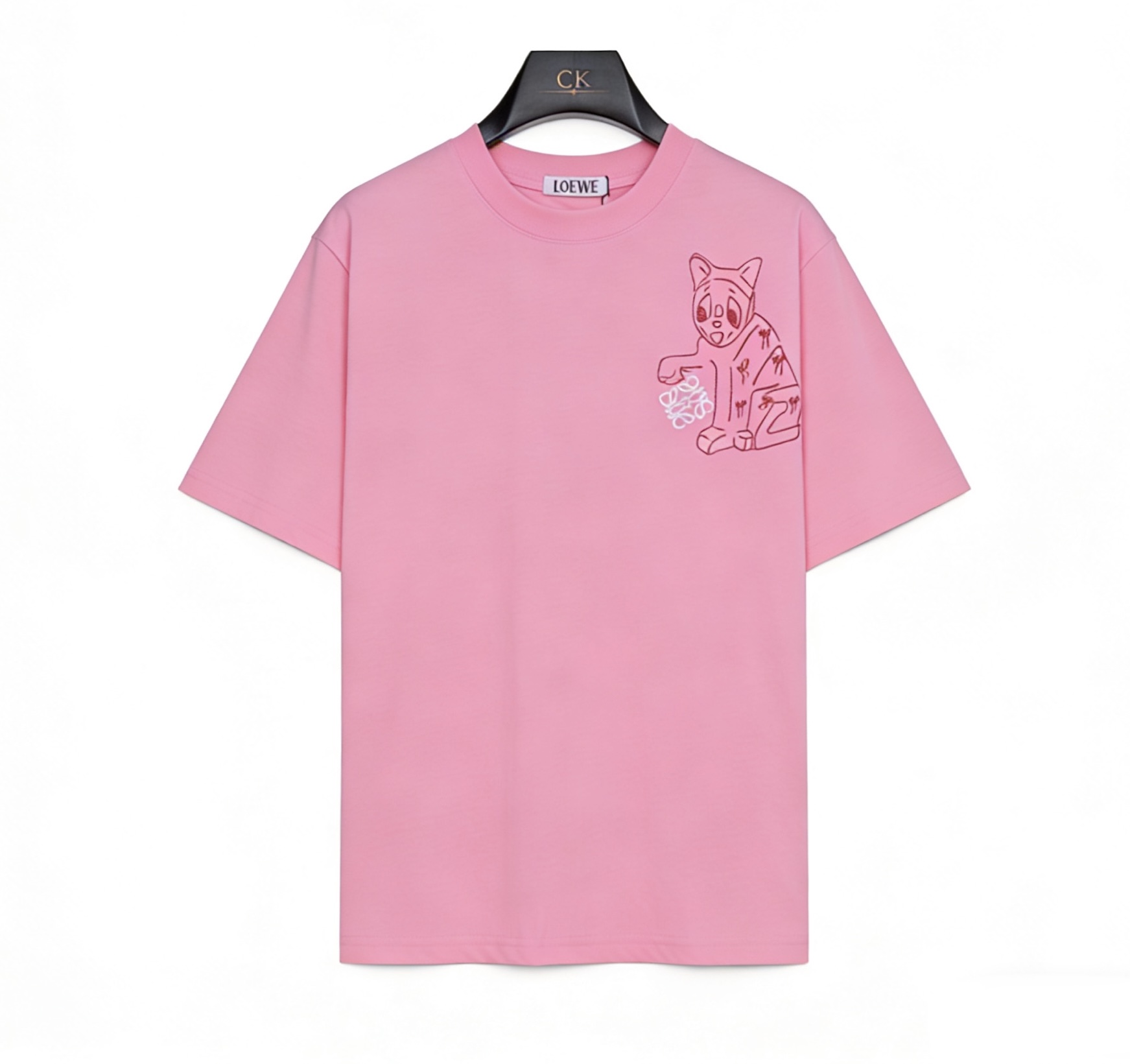 Loewe罗意威 x Louis Wain 联名猫咪线条短袖T恤-Chinese UA Cheap High Quatity Brand Clothes Bags handbags Sneakers wholesale wholesaler seller from China Factory suppliers Fashion Clothing Shoes best Quality Beautiful Price Loewe罗意威 x Louis Wain 联名猫咪线条短袖T恤
