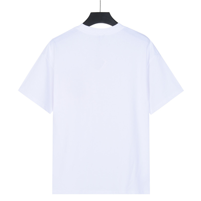 Moncler/蒙口 胸前毛巾绣大logo短袖 黑色 白色